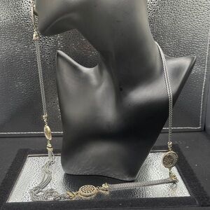 Elegant Silver and Gold Women's Necklace